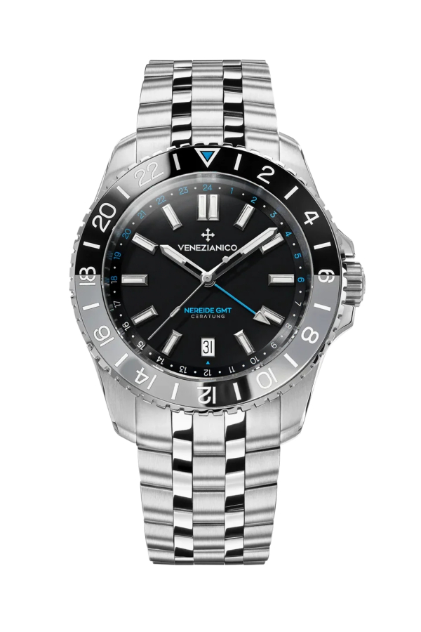 Kurmalı Otomatik Erkek Kol Saati - 4521500S-NEREIDE GMT CERATUNG - Venezianico
