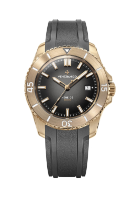 Kurmalı Otomatik Erkek Kol Saati - 4521555-NEREIDE BRONZO - Venezianico