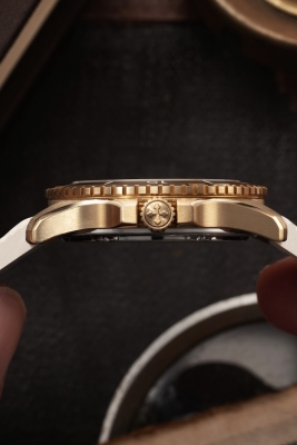 Kurmalı Otomatik Kol Saati - 3121556-NEREIDE BRONZO 39 - 4