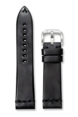 SİYAH DERİ KAYIŞ-22MM - Venezianico